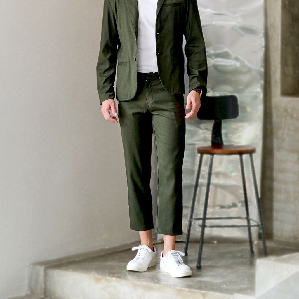 Khaki Bros. - คาคิ บรอส - Cropped Pants Relax Fit - กางเกงครอป ทรง Relax Cropped - KM24A003