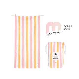 Dock &amp; Bay ผ้าเช็ดตัวแห้งไว รุ่น Beach Towel สี PEACH SORBET นำเข้าจากอังกฤษ