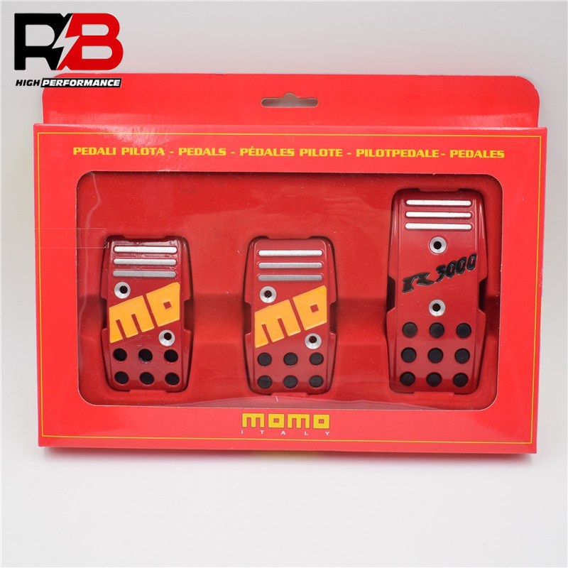 จัดแต่งทรงผมรถ MOMO Racing Pedals Universal Manual Accelerator Pedal เบรคเหยียบ