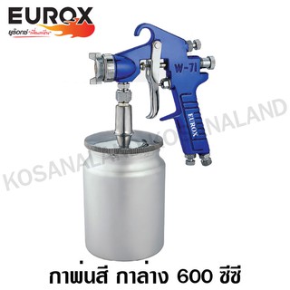 Eurox กาพ่นสี กาล่าง 600 ซีซี หัวฉีด 1.5 มม. รุ่น W-71S รหัส 02-202-021 ( Spray Gun )