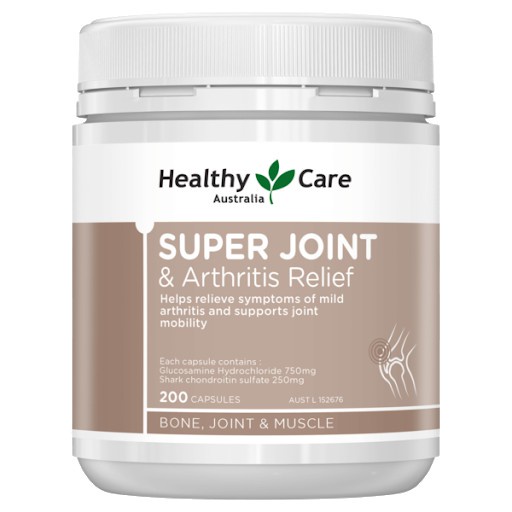 Healthy Care Super Joint &amp; Arthritis Relief 200 Capsules Exp.04/2025