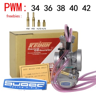 PWM 34/36/38/40 / 42mm คาร์บูเรเตอร์สำหรับรถจักรยานยนต์ 2/4 จังหวะ 2T 4T