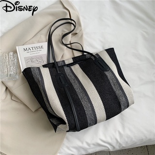 Disney กระเป๋าถือ กระเป๋าสะพายผญ แนวเกาหลี ลำลอง ฮอตฮิต แมทช์ง่าย ึคุณภาพสูง กระเป๋าผ้าแคนวาส ความจุให