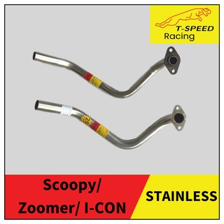 คอท่อ Honda Scoopy-i/ Zoomer-X/ I-CON/ Move ตัวเก่า  🔩 Stainless steel แท้ เกรด 304 หนา: 1.2 มิลลิเมตร  มีขนาดให้เลือก:  22 m.m. ราคา 250 บาท 25 m.m. ราคา 250 บาท