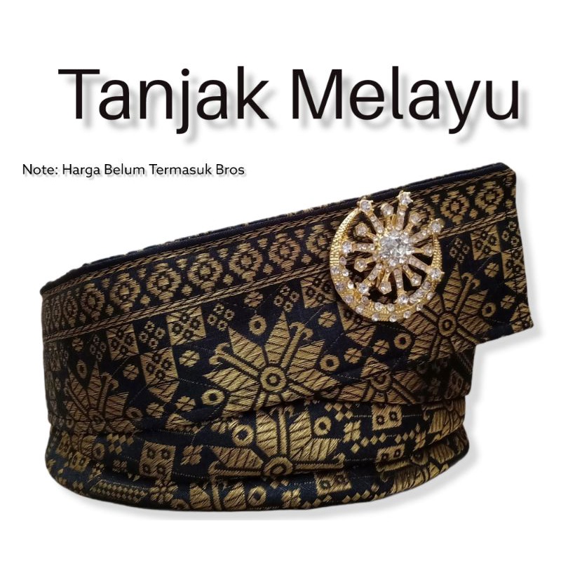 TANJAK FULL SONGKET PREMIUM HEADBAND WITH TYPICAL MALAY ORNAMENTS, RIAU MALAY CHILDREN