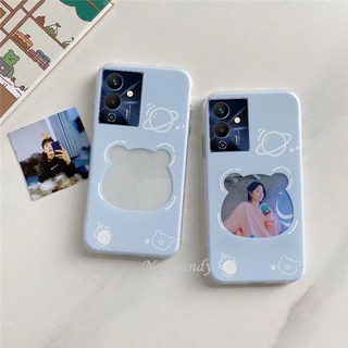 Ready Stock เคสโทรศัพท์ Soft Case for Infinix Note 12 Pro / Note 12 G96 5G 4G Handphone Case Fashion Photo Frame Blue Bear Pattern Protection Cover INFINIX Note 12Pro 5G 4G เคส Phone Casing