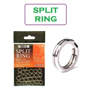 [[ PongFishing ]] สปลิทริง (SPLIT RING) สแตนเลสอย่างดี แข็งแรง ไม่เป็นสนิม สำหรับงานจิ๊ก และงานเหยื่อปลอม