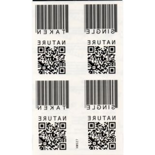 Tattoo ลาย บาร์โค้ด Barcode แท็ททู สติกเกอร์​ HM527