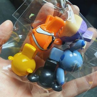 Yujin Gashapon Disney Clip Cartoon Face Pooh Nemo Stitch Buzz Mickey คลิบหนีบ ลายการ์ตูน Set 5 กาชาปอง