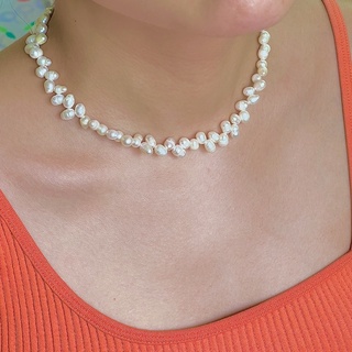 premium pearl necklaceสร้อยคอมุกแท้สร้อยคอใส่เที่ยวทะเล