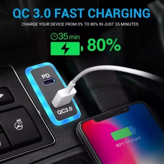 USB Quick charge QC3.0+PD type C ชาร์จโทรศัพท์ภายในรถ สำหรับ โตโยต้า วีโก้ Vigo Fortuner