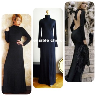 Sexy evening holiday backless long gown maxi dress พร้อมส่ง