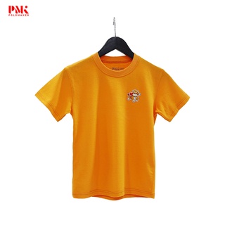 เสื้อยืดเด็ก ใส่สบาย ทนทาน Cotton100% สีส้ม TS0106 - PMK Polomaker