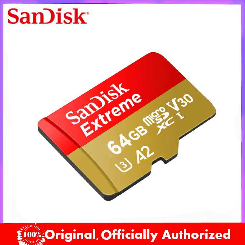 Extreme Micro SD Card A2 A1 V30 U3 64GB 32GB Memory Card 128GB 256GB Flash Card