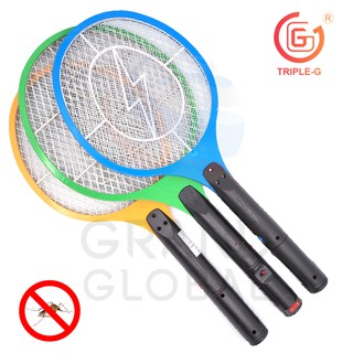 Triple-G | ไม้ตียุง 8 นิ้ว เซฟตี้ ชาร์จไฟบ้าน Mosquito Beater safety คละสี