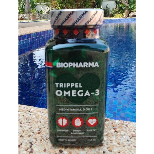 สินค้าพร้อมส่ง น้ำมันปลา  นอร์เวย์ โอเมก้า 3 Biopharma triple omega-3 จาก Norway