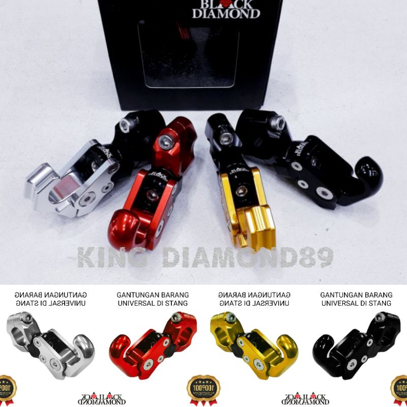 GANTUNGAN BLAKC DIAMOND Hook Hanger PCX 150 / PCX 160 / ADV 150 / ADV 160 Original BLACK DIAMOND