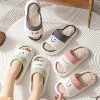 Women House Slippers รองเท้าแตะ รองเท้าใส่ในบ้าน รองเท้าใส่ในออฟฟิศ ลายยิ้ม(＾ν＾) งานพรีเมี่ยมอย่างดี นุ่มมาก 060