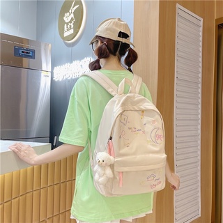 สั่งแยกกับเสื้อผ้า‼️ Book backpack กระเป๋าเป้กันน้ำ ฟรีพวงกุญแจ