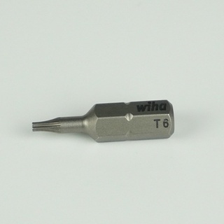 Wiha ดอกไขควงTorx ทอร์ค หัวดาว T6 x 25mm แกน 1/4" รุ่น 7015Z Made in Germany