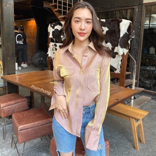 เสื้อเชิต Natasha blinging two pocket shirt