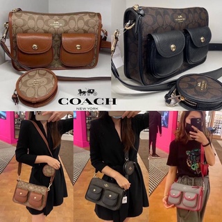 Coach  PENNIE CROSSBODY WITH COIN CASE IN SIGNATURE CANVAS