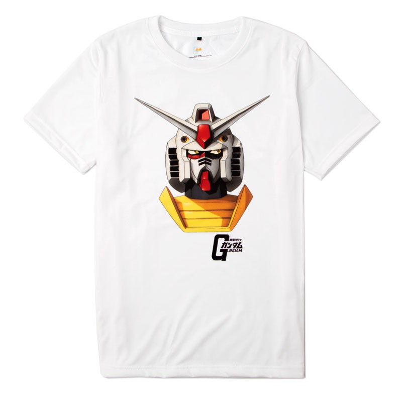 กันดั้ม เสื้อยืดลายการ์ตูนลิขสิทธิ์ Gundam T-shirt  เสื้อยืดคอกลม Luffy