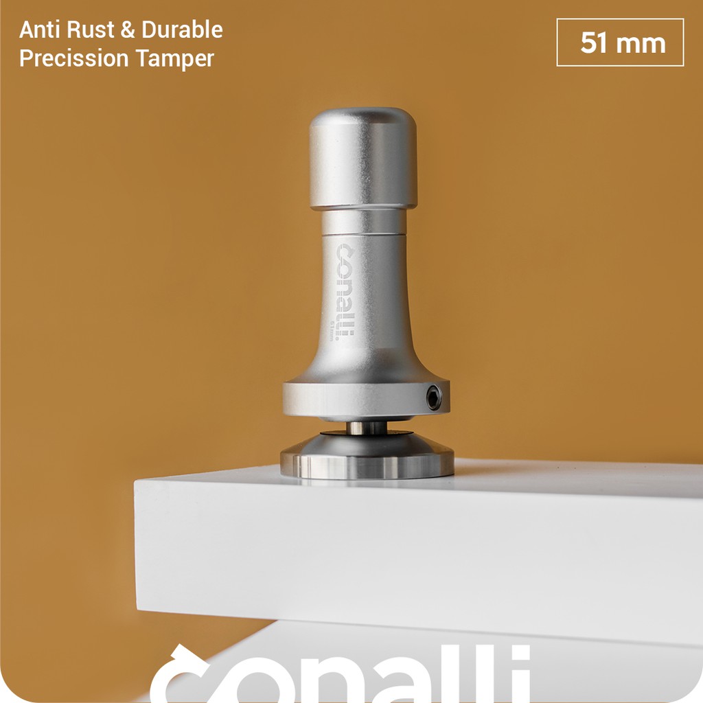 Click Tamper Click 51 mm Conalli Stainless Grey Coffee Press 51mm
