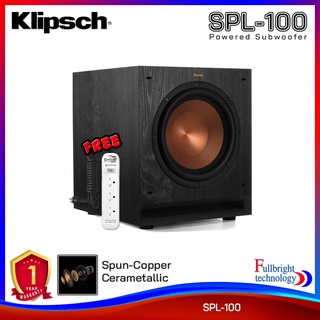 Klipsch SPL-100 Powered Subwoofer ลำโพงซับวูฟเฟอร์ 10 นิ้ว กำลังขับสูงสุด 450 วัตต์ รับประกันศูนย์ไทย 1 ปี แถมฟรี! ปลั๊กไฟ 1 ตัว