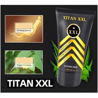 QTTO Titan XXL เจลพิเศษสำหรับน้องชายผู้ชาย สตรอง แมน 50 มล. ครีมนวดเพิ่มขยายขนาดบิ๊กไซส์ ยาวยืนยง ปลอดภัย ให้วิธีนวด