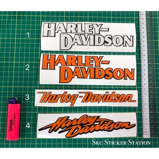 สติกเกอร์สะท้อนแสง ลาย harley davidson สําหรับติดตกแต่งรถจักรยานยนต์