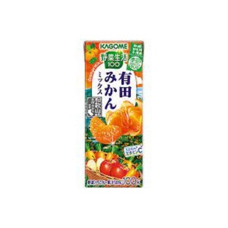 น้ำผลไม้รวม (ส้ม,แอ็ปเปิ้ล,แครอท) ยี่ห้อ Kagome Vegetable Life 100 Arita Mikan Mix ปริมาณ 195 ml