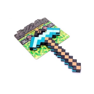 ดาบ-ขวาน Mine craft ดาบ2in1 มายคราฟ มีเสียง มีไฟ ขนาดจัมโบ้! สินค้ามาใหม่ ขายดีมาก