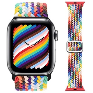 สายนาฬิกาข้อมือไนล่อน ยืดหยุ่น ปรับได้ สําหรับ Apple Watch 41 40 38 มม. 49 45 44 42 มม. Series Ultra 8 7 SE 6 5 4 3 2 1