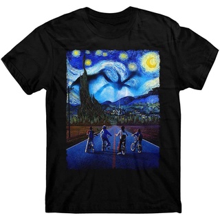 เสื้อยืดคอกลม{XS-6XL}Hot sale Stranger Things Starry Night Demogorgon Eleven Steve Personalized cotton T-shirtS-4XL