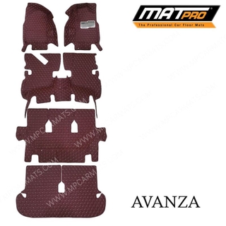 MatPro พรมปูพื้นเข้ารูป5D 6D Premium Fitted Leather Car Mats สำหรับรถรุ่น TOYOTA AVANZA 1.3cc ปี2004-2011