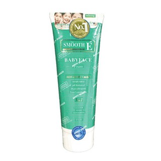 Smooth E Babyface Foam 8oz 240กรัม (1หลอด) โฟมล้างหน้าไม่มีฟอง ผิวนุ่มชุ่มชื้น