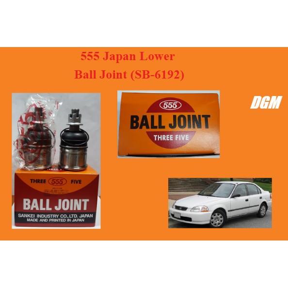 555 ข้อต่อลูกล่างญี่ปุ่น (SB-6192) สําหรับ Honda Civic SR4 SO4 CRV S10 (1 ชุด 2 ชิ้น)