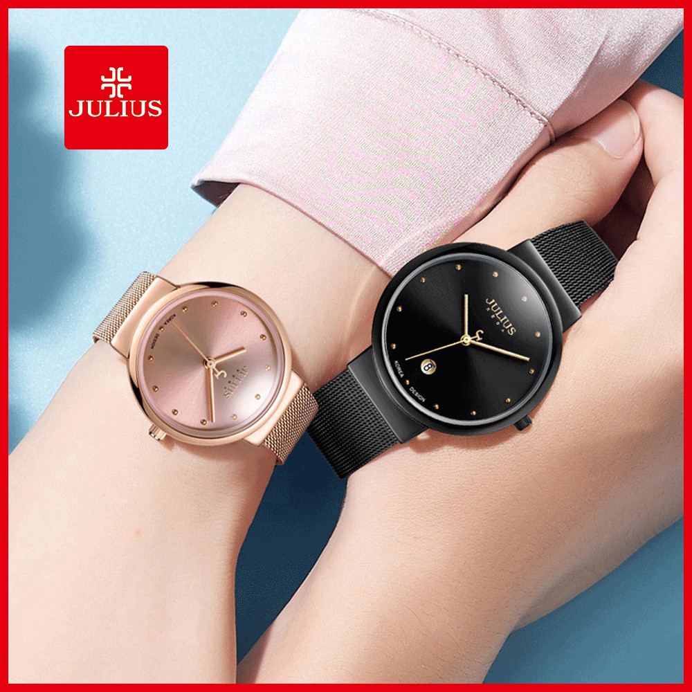 Julius/JULIUS นาฬิกาคู่รัก All-Match แบรนด์เวอร์ชั่นเกาหลีของขวัญ JA-426