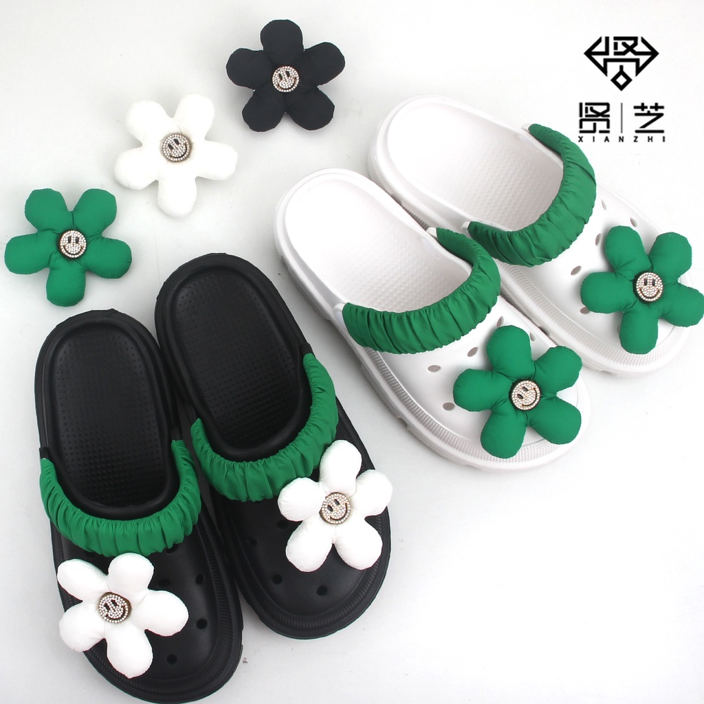 1 ชิ้นแฟชั่นดอกไม้ diy รองเท้าหัวเข็มขัดรองเท้าอุปกรณ์เสริม ins รองเท้าตกแต่งสติกเกอร์ Clog Clog รองเท้าหัวเข็มขัดสําหรับรองเท้าหัวเข็มขัด charm pin