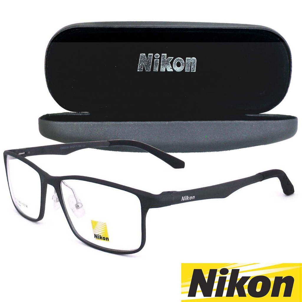 Nikon แว่นตารุ่น CX-6326 C-1 สีดำ กรอบแว่นตา Eyeglass frame ( สำหรับตัด ...