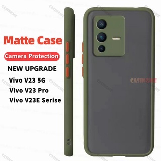 เคสโทรศัพท์มือถือแบบนิ่ม TPU ผิวด้าน กันกระแทก สําหรับ Vivo V23 5G V23E Y76 Y76S Y74S Y15S Y15S S12 Pro 5G