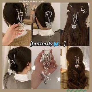 กิ๊บแฟชั่น🦋กิ๊บติดผม จี้รูปผีเสื้อ หัวใจ สไตล์เกาหลี สำหรับผู้หญิง