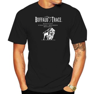 เสื้อยืดผ้าฝ้าย เสื้อยืดลําลอง แขนสั้น พิมพ์ลาย Buffalo Trace Distillery In Frankfort Bourbon Whisky สีดํา สําหรับผู้ชาย