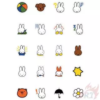 ❉ M.iffy - Cartoon Rabbit สติ๊กเกอร์ ❉ 40Pcs/Set DIY Decals สติ๊กเกอร์ for Album Diary Laptop Scrapbooks Skateboard
