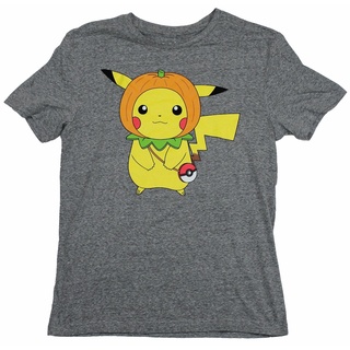 [100% Cotton] Gildan เสื้อยืดผ้าฝ้าย 100% พิมพ์ลายฟักทอง Pokempickachu ฮาโลวีน แฟชั่นสําหรับผู้ชาย