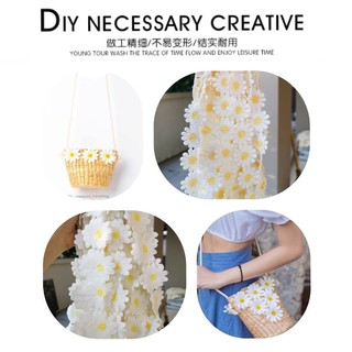 ลูกไม้ระบาย Set DIY 01  🌼ดอกเดซี่ /ผลไม้เย็บแต่งกระเป๋า🌼