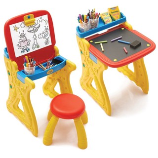 Artwork PLAYN FOLD 2-IN-1 ART STUDIO EASEL CRAYOLA Stationary equipment Home use งานศิลปะ โต๊ะกระดานวาดรูป+เก้าอี้ CRAY