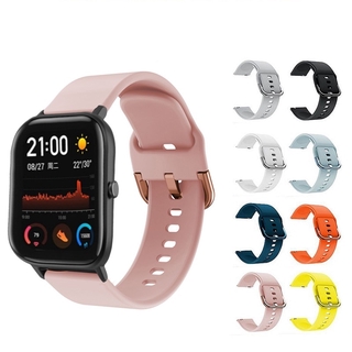 20มม. นิ่ม ซิลิโคน สายรัด สําหรับ Xiaomi Huami Amazfit GTS GTR 42มม./ Amazfit Bip lite สายรัดข้อมือ