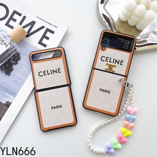 เคสโทรศัพท์มือถือหนัง PU ฝาพับ พร้อมช่องใส่บัตร และสายคล้องข้อมือ สไตล์วินเทจ สําหรับ Samsung Galaxy Z Flip1 2 3 4 5G Z Flip4 ZFlip3 ZFlip 2